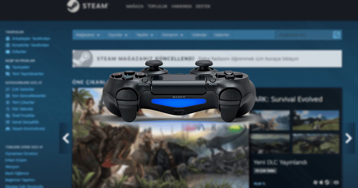 Steam'e DualShock 4 Desteği Geldi
