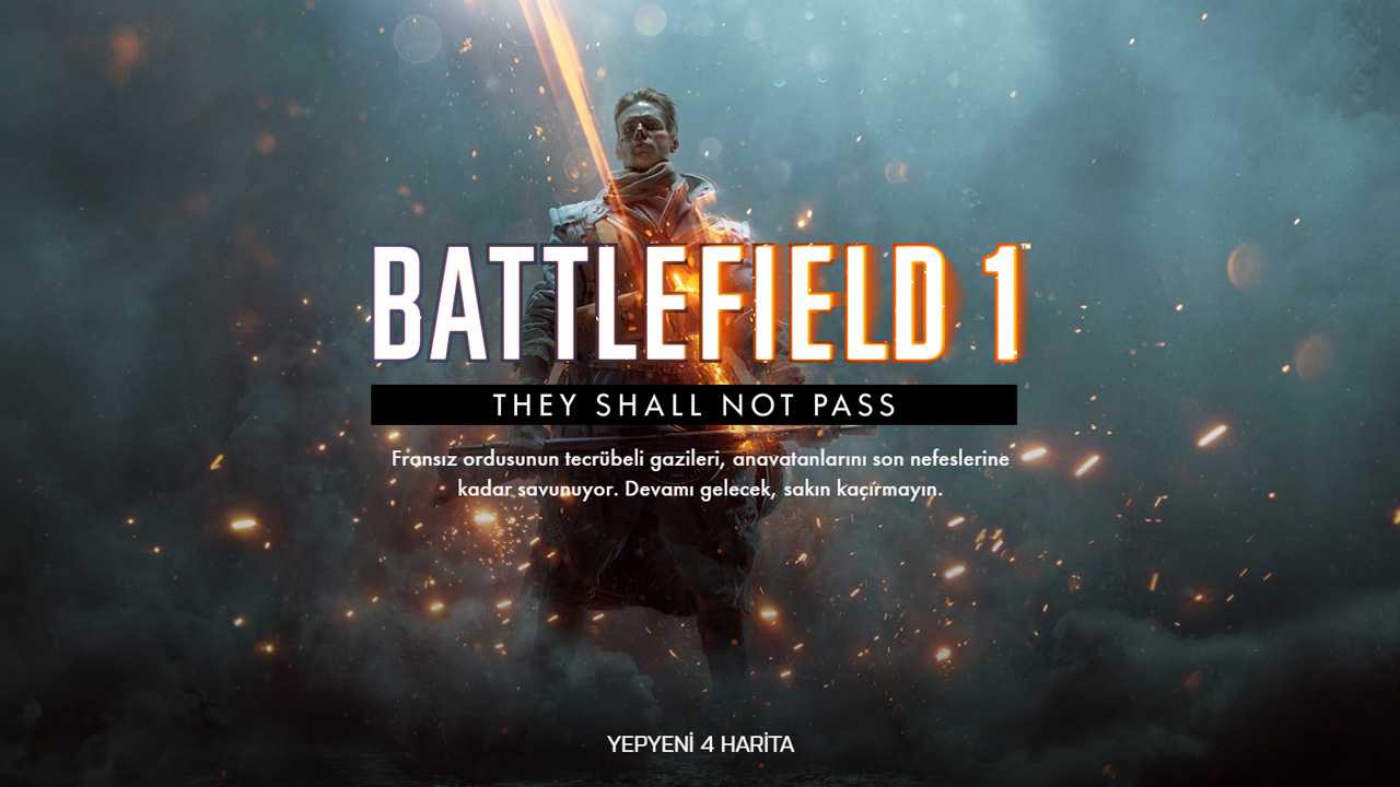 Battlefield 1'e "They Shall Not Pass" DLC'si geliyor