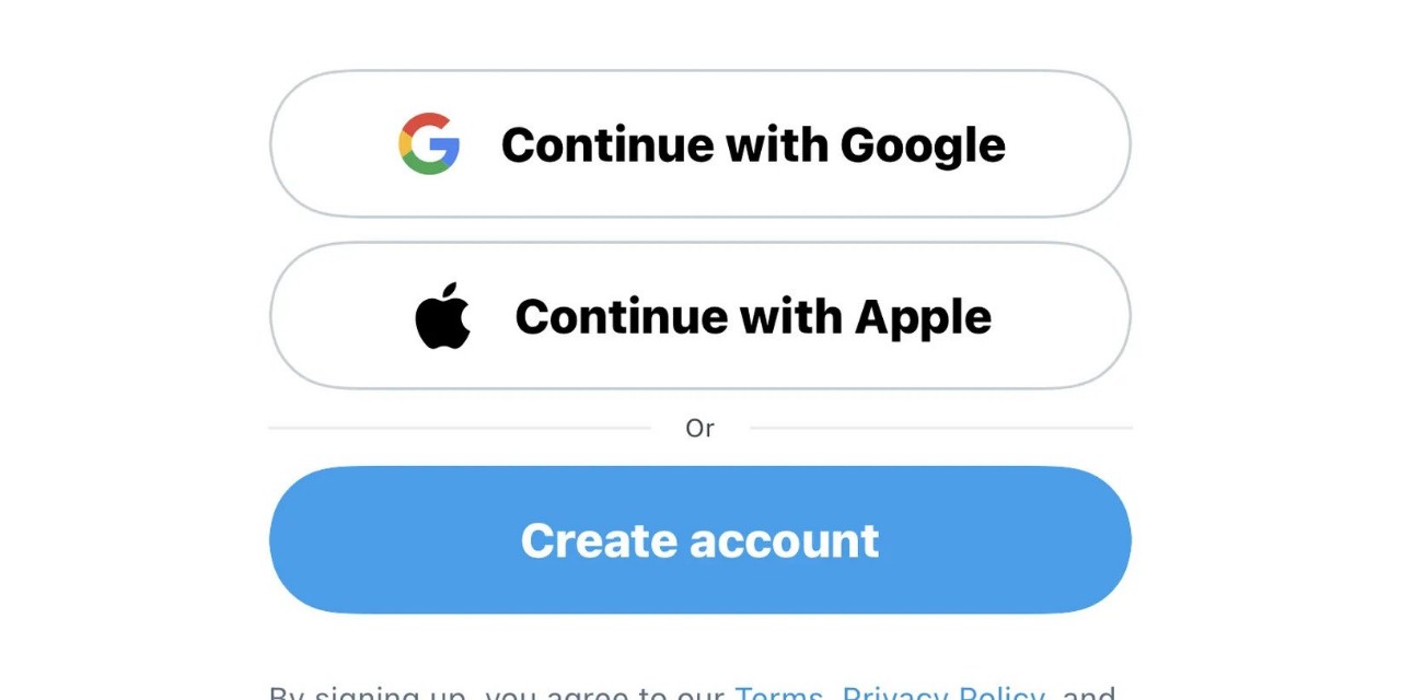 Twitter Artık Kullanıcıların Apple, Google Hesaplarını Kullanarak Kaydolmalarına İzin Veriyor