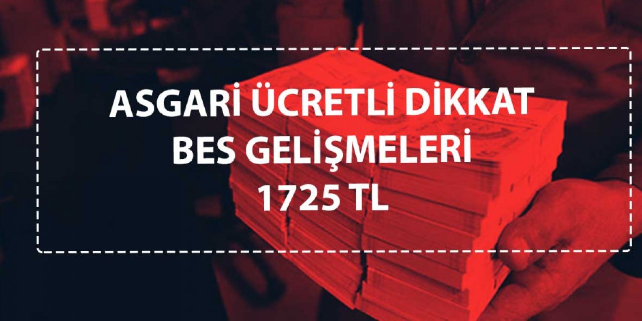 Asgari Ücretle Çalışana Ek Maaş! 1725 lira ödeme yapılacak, sadece bunları yaparak kazanabilirsiniz..