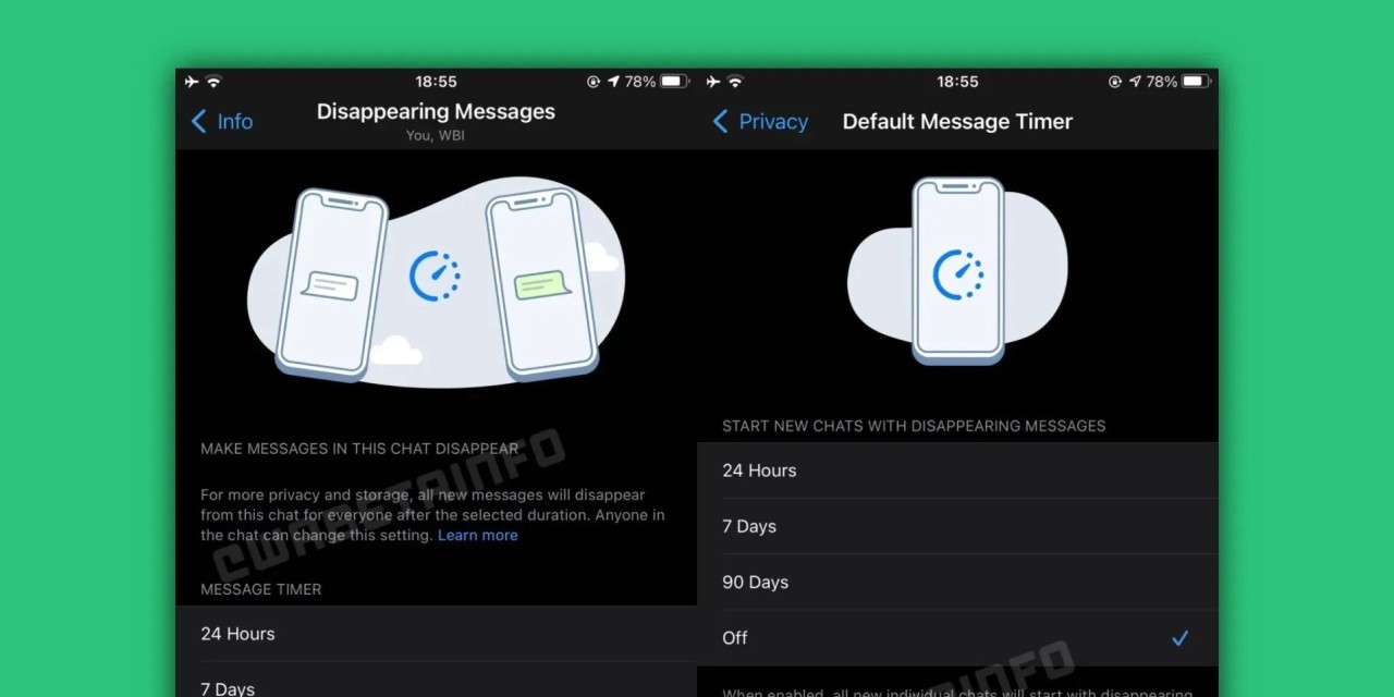 WhatsApp, Kaybolan Mesajlar ve Yeniden Tasarlanmış Sohbet Balonu Özelliğini Kullanıcılarına Sunuyor