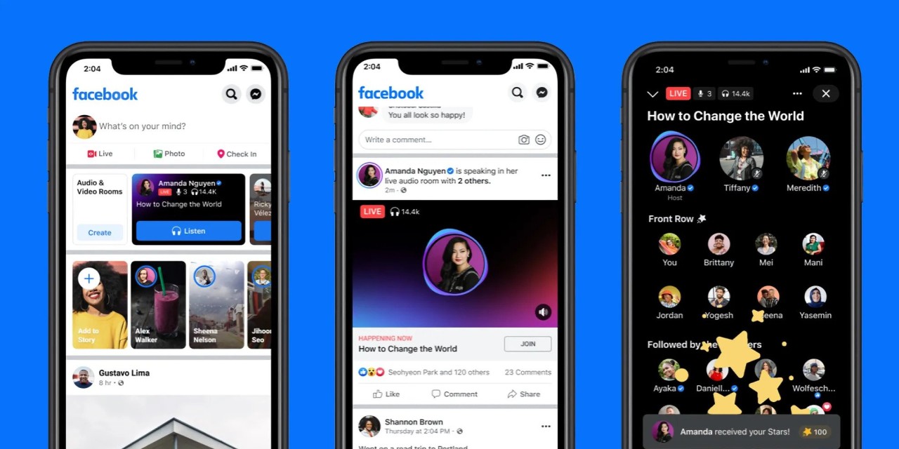 Facebook, Podcast'ler, Canlı Ses ve Daha Fazlasını İçeren Yeni 'Ses' Sekmesi Ekliyor