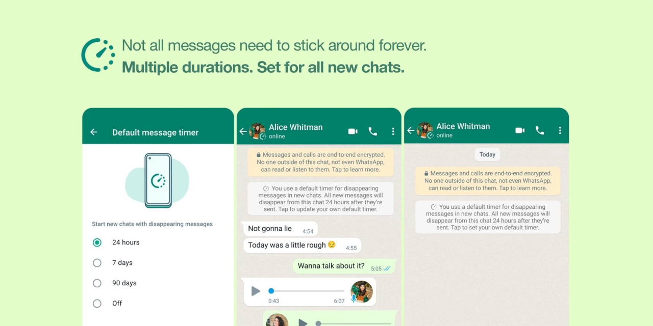 WhatsApp, Kaybolan Mesajlar'a 2 Yeni Özellik Getiriyor