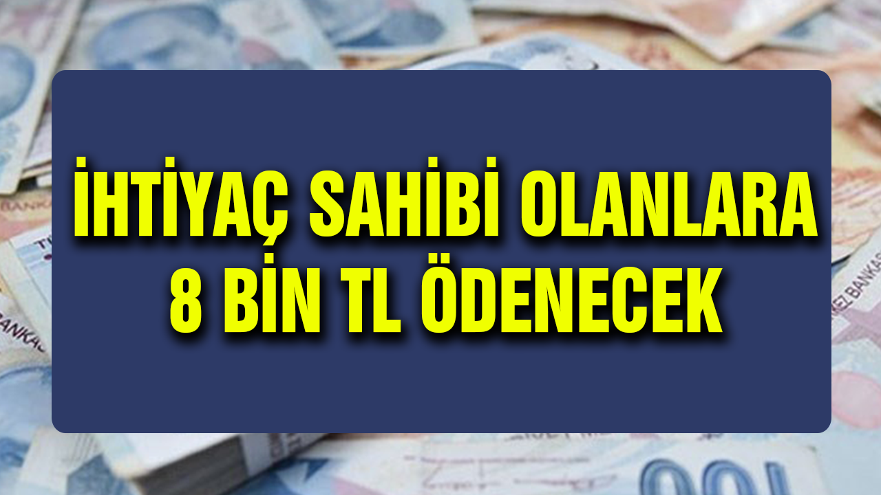 Son dakika kredi haberi: İhtiyaç sahibi vatandaşlara 8.000 TL ödeme yapılacak!
