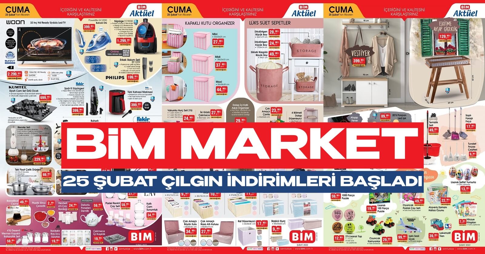 BİM Market 25 Şubat Avantajlı Aktüel Kataloğu Çıktı. BİM Alışveriş Çılgınlığı Başlıyor!