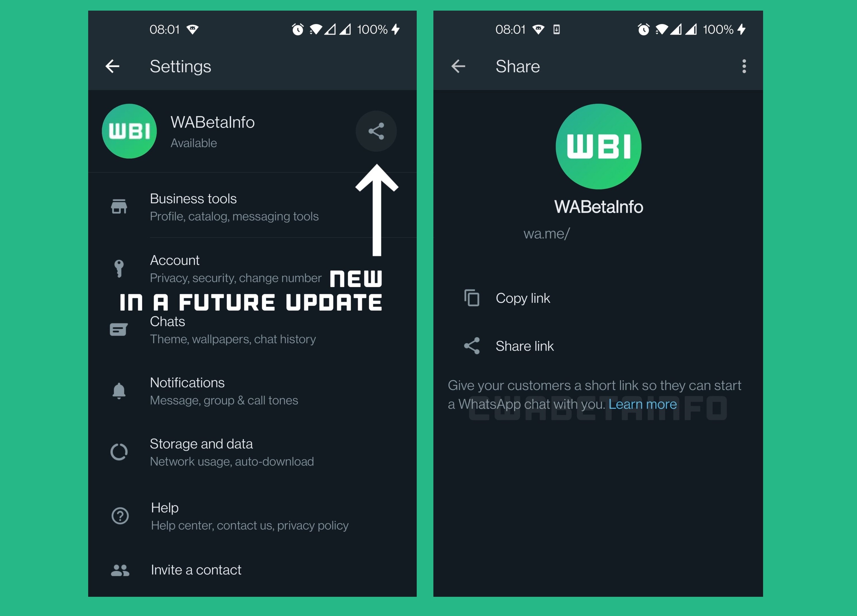 WhatsApp'ın Kullanıcıların Profillerini Bağlantılar Yoluyla Paylaşmalarına İzin Veren Yeni Bir Özellik Geliştiriyor