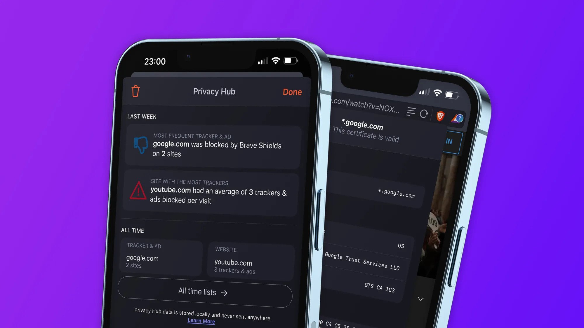 iOS için Brave web tarayıcısı yeni "Gizlilik Merkezi" ile güncellendi