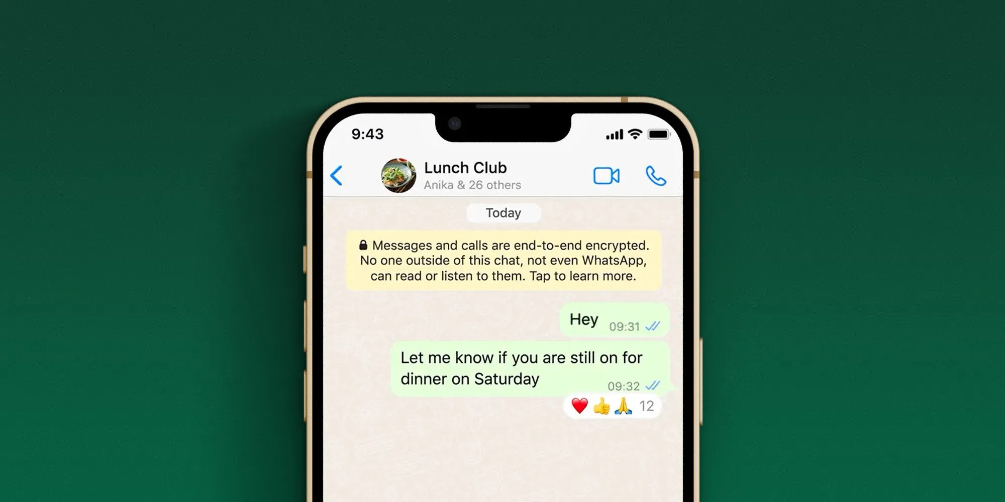 WhatsApp iOS için, yeni güncellemede Reaksiyonlar özelliğini iyileştiriyor