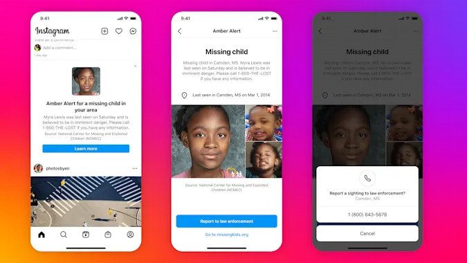Instagram, kullanıcıların yayınlarına Amber Uyarıları gönderecek
