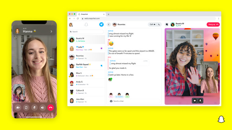 Snapchat, kullanıcıların cep telefonları olmadan oturum açmasına izin veren web uygulamasını duyurdu
