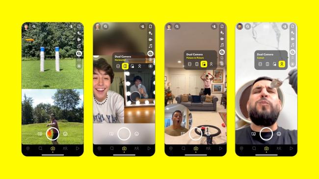 Snapchat çift kamera desteği alıyor