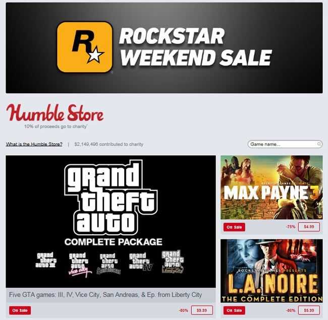 Rockstar Games oyunlarında büyük indirimler var