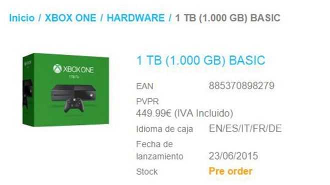 1 TB'lık Xbox One geliyor