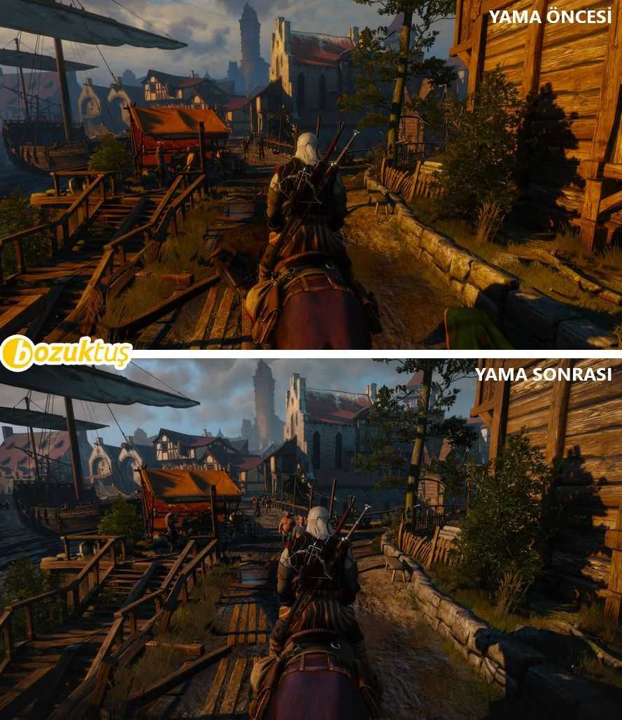 The Witcher 3: Wild Hunt'ın ilk yaması oyunun grafiklerini yükseltiyor