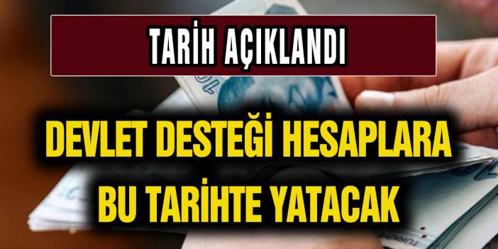 Sonunda Net bir tarih açıklandı! Devlet desteği alacaklar bu tarihte hesaplarını kontrol etsin.
